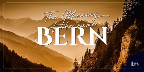 what does bern mean.